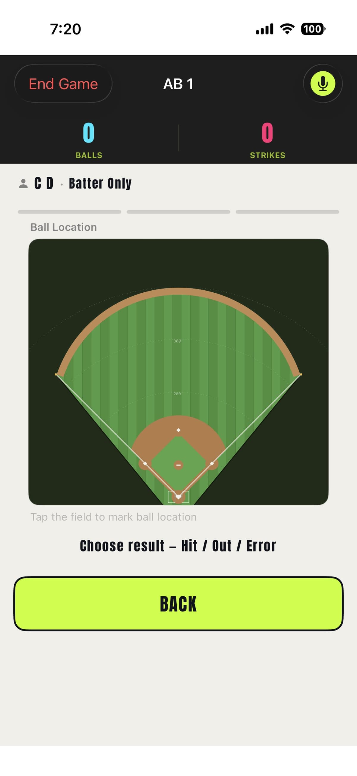 SEE WHERE EVERY BALL LANDS. — Prospekt screenshot