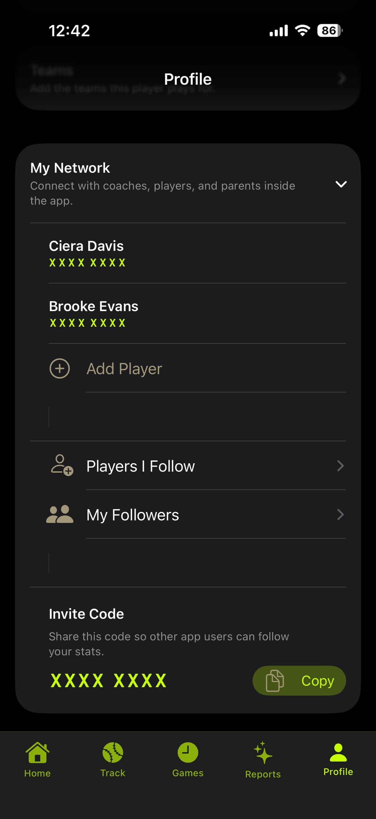 YOUR STATS. YOUR STORY. SHARED. — Prospekt screenshot